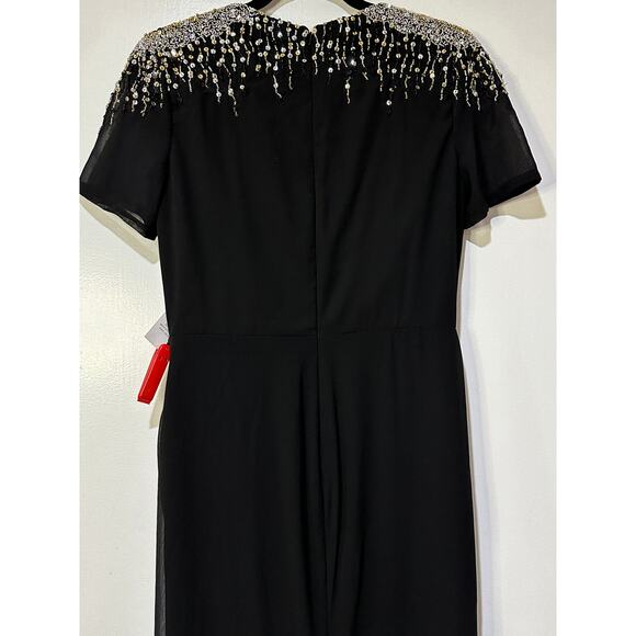 Ieena Mac Duggal Sequined Embellished Shoulder Evening Gown Size 8 NWOT #55704 - Picture 14 of 16